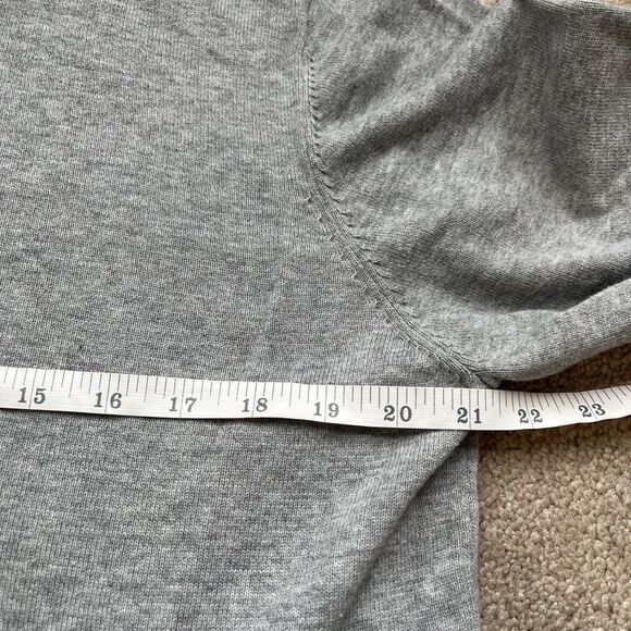 Five Four Mark McNairy Cardigan Sweater Men Large Gray Shawl Collar Cotton Light - Picture 5 of 7